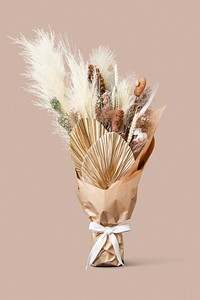 Flower bouquet, isolated object psd