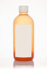 Fresh organic cold juice bottle