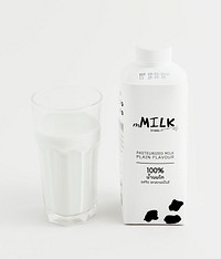 mMilk, pasteurized milk plain flavor. JANUARY 29, 2020 - BANGKOK, THAILAND