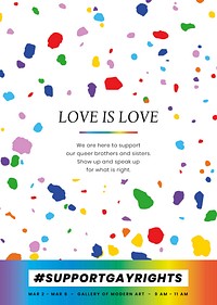 Colorful crayon art template vector for pride month