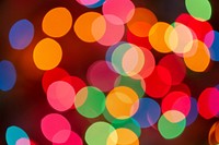 Free bokeh colorful lights image, public domain design CC0 photo.