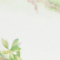 Foliage pattern background vector template