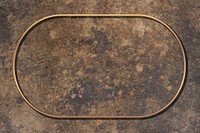 gold frame on grunge brown background vector