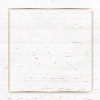 Square gold frame on beige marble background vector