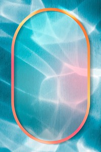 Oval frame on abstract background vector