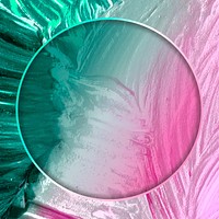 Round frame on abstract background vector