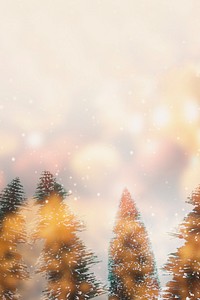 Christmas trees with design space background