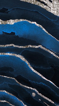 Blue iPhone wallpaper, abstract fluid marble background