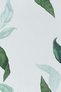 Peach branches on gray background social template illustration