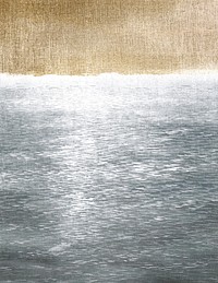 Golden hour by the sea vintage illustration vector, remix from original artwork.