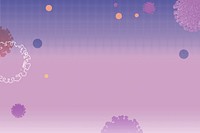 Purple coronavirus background illustration