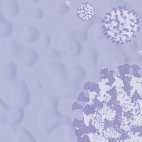 Purple infectious coronavirus outbreak template