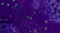 Purple infectious coronavirus outbreak banner