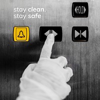 Stay clean stay safe during coronavirus pandemic social template vector