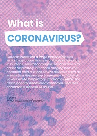 What is coronavirus social template vector