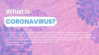 What is coronavirus social template vector