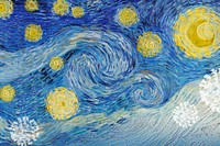 Van Gogh&#39;s The Starry Night coronavirus pandemic remix
