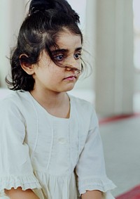 Muslim girl in a mosque