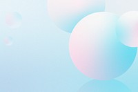 3D pink and blue balls on a blue background