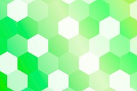 Green hexagon patterned background vector