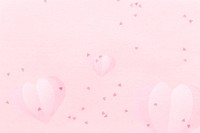 Heart confetti pattern on a flamingo pink background