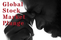 Global stock market plunge during coronavirus outbreak background