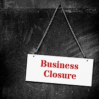 Business closure during coronavirus outbreak background