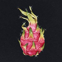Hand drawn dragon fruit design element illustration