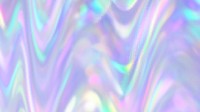 Holographic desktop wallpaper, aesthetic pastel wavy background