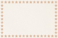 Shimmering gold star frame design resource 