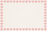 Shimmering pink heart frame design resource 