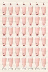 Strawberry milkshake drinks design resource 