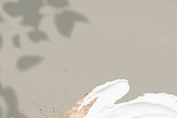 Dull green paint texture vector background with leaf shadow and gold glitter