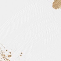 White brush paint textured background with gold glitter