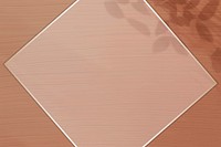 Gold diamond frame vector on brown background