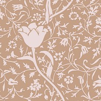 Vintage floral ornament seamless pattern background vector