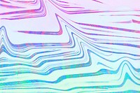 Holographic gradient background wavy fluid pattern design space