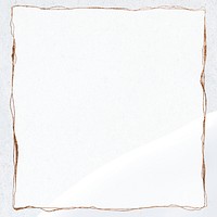 Shimmery frame psd white background