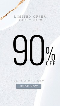 Save 90% off template vector