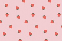 Vector cute strawberry pattern pastel background