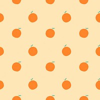 Vector seamless orange pattern pastel background