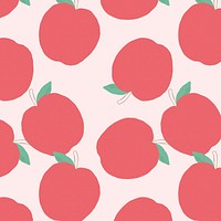 Vector seamless apple pattern pastel background