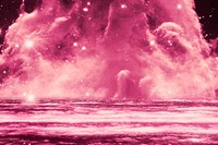 Red dreamy galactic cloud image background