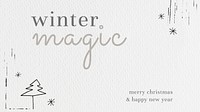 Magical  Christmas greeting festive background