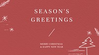 Season's greetings vector r Christmas card