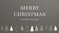 Seasons greeting message card vector Merry Christmas & happy new year