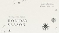 Holiday season greetings card vector snowflakes pattern