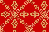 Red gold vector Chinese art pattern background