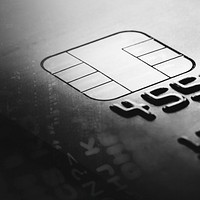 Credit card security code online payment closeup monochrome