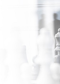 Chess strategic business plan on businesspeople background